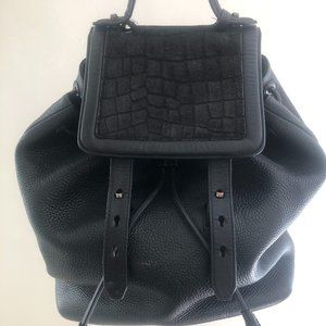 Mackage Black Leather backpack